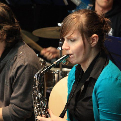 Saxophone student
